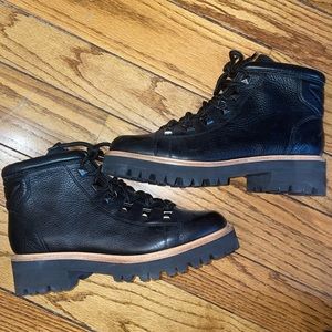 Marc Fisher Black Issy Leather Boot NWOT Sz 9